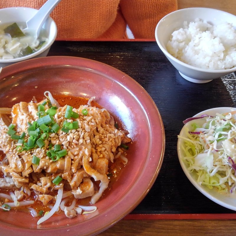 よだれ鶏定食(青山餃子房 亀戸店)