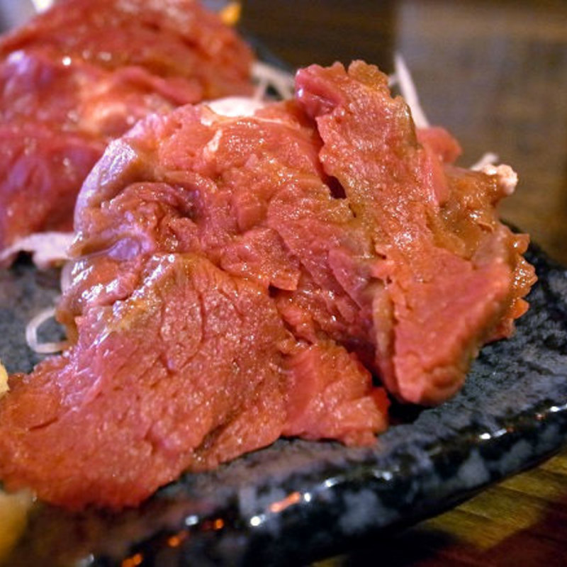 馬刺し 馬の胸椎後方の肉(馬ヲムム)