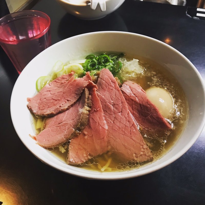贅沢焼牛塩らぁ麺(牛骨らぁ麺 マタドール 本店)