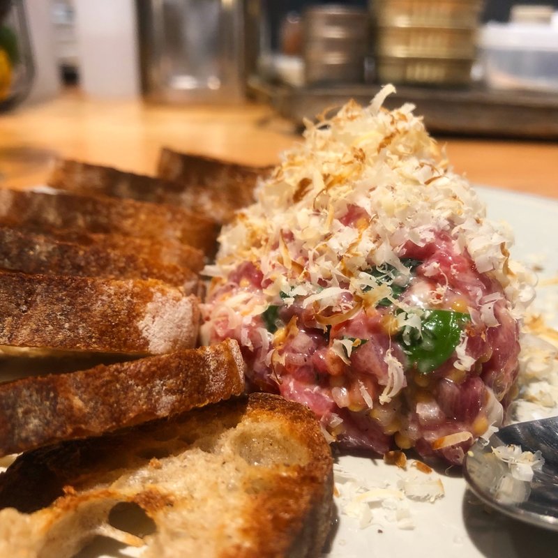 馬肉とカキのタルタル(Ata 虎ノ門)