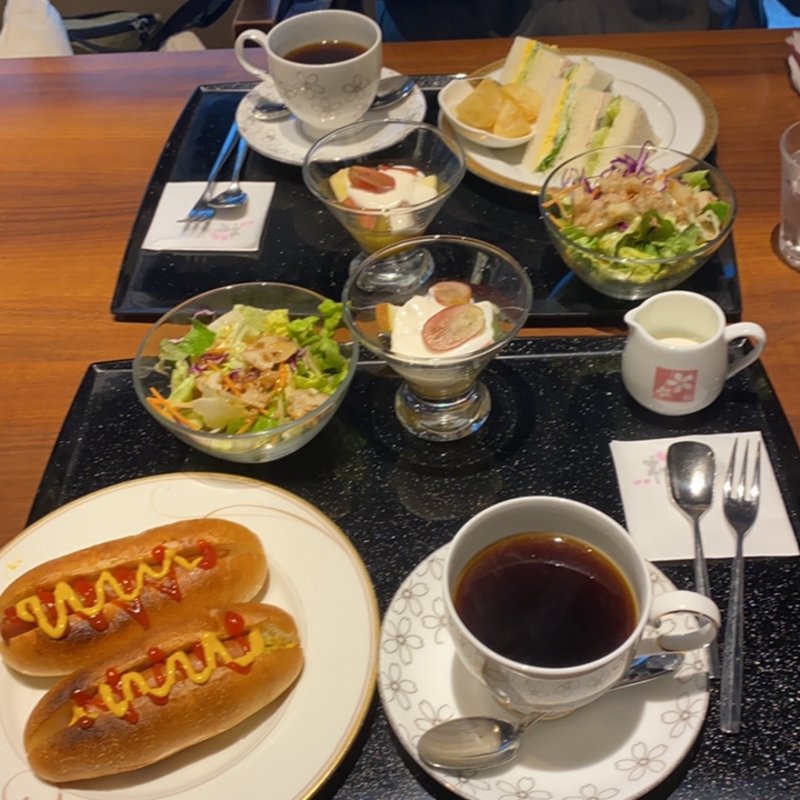 ホットドックモーニング(桜珈琲)