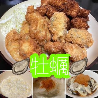 牡蠣ポン酢&牡蠣フライ(自宅)