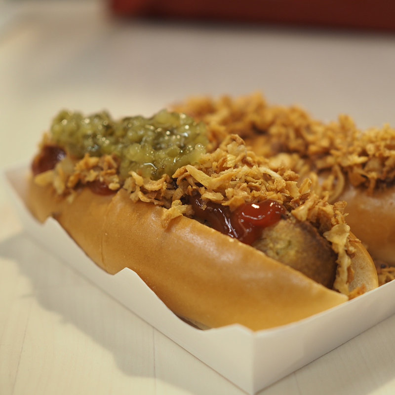 ベジドッグ(トッピング付き)(IKEA ビストロ 鶴浜 （イケアビストロ）)