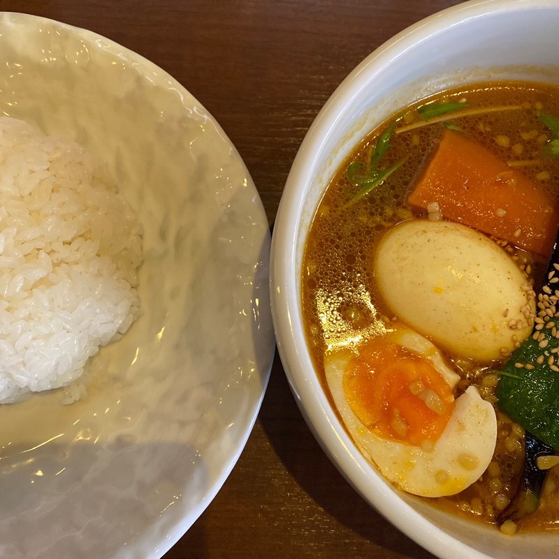 エッグと野菜のスープカリー(シャンティ 渋谷店 （SHANTi）)