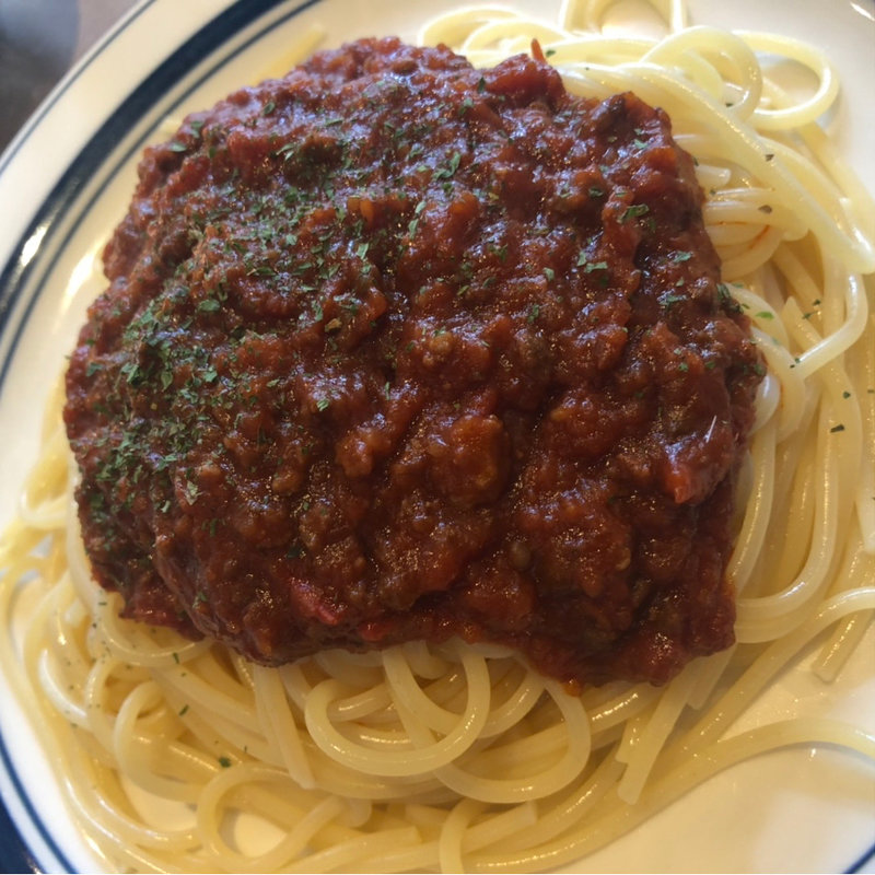 ミートソース(和洋折衷喫茶ナガヤマレスト)