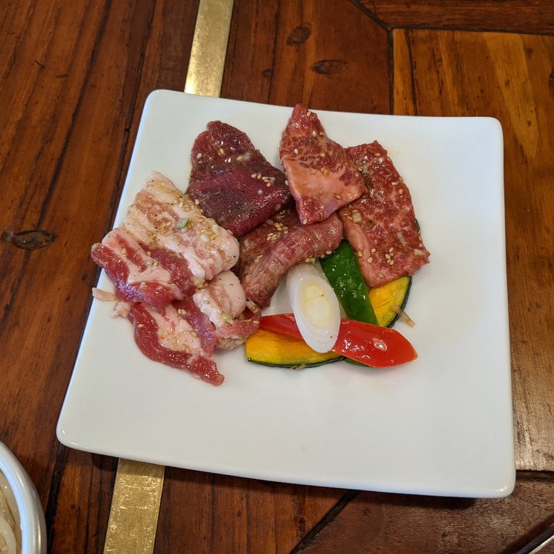 焼肉3種盛り定食(ぴょんぴょん舎 都南店 （ピョンピョンシャ）)