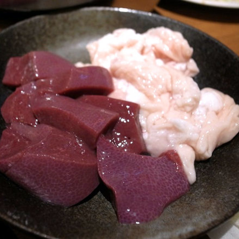 レバーとシロ(広瀬川 )