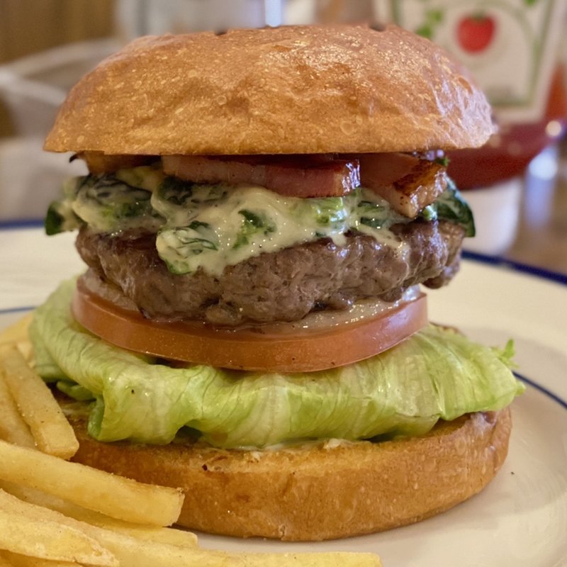 スピナッチポパイバーガー(ファインデイズバーガー)