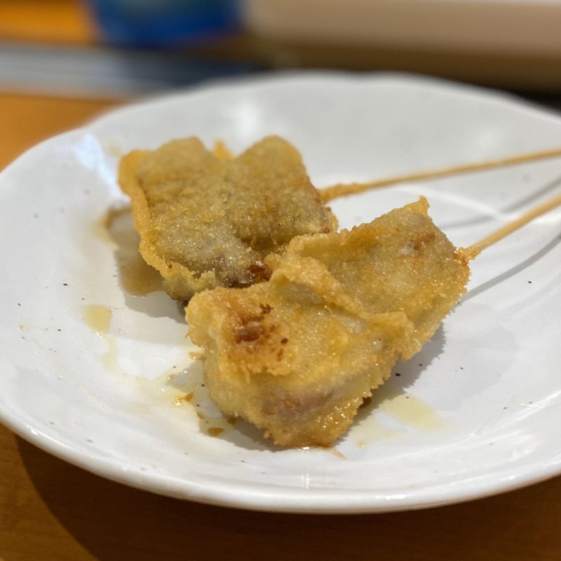 豚ヘレ、串かつ(牛)(千)