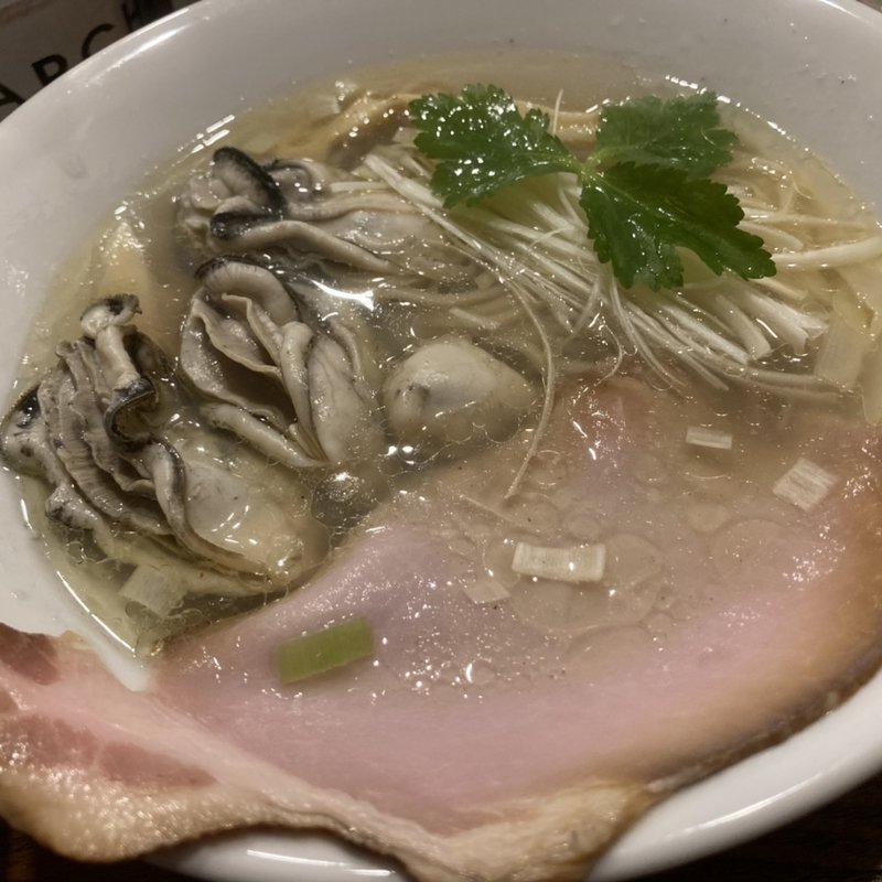 牡蠣そば(塩そば 九兵衛)