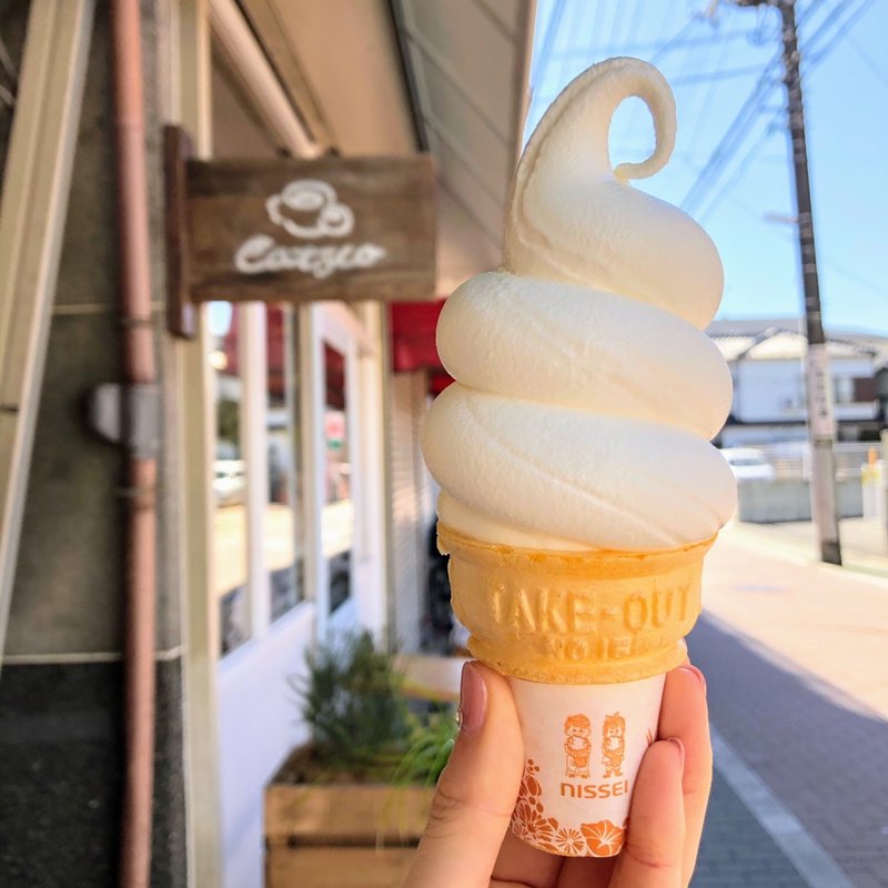 もこもこ牛乳ソフト(子育てカフェ eatoco)