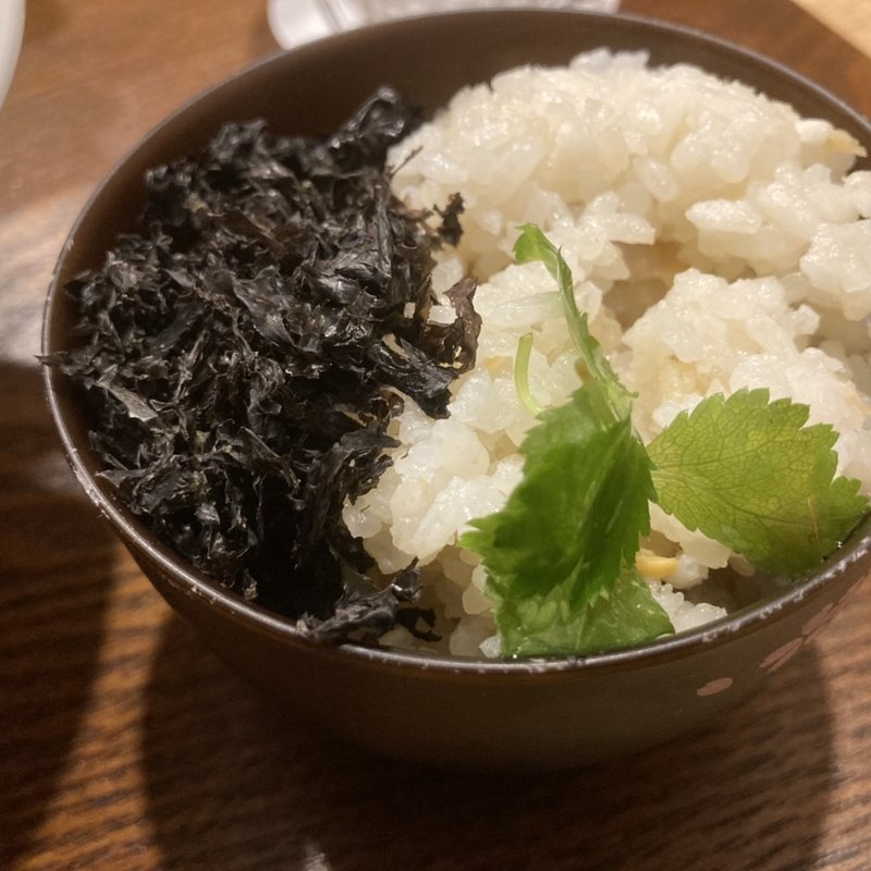 ミニ貝めし(塩そば 九兵衛)