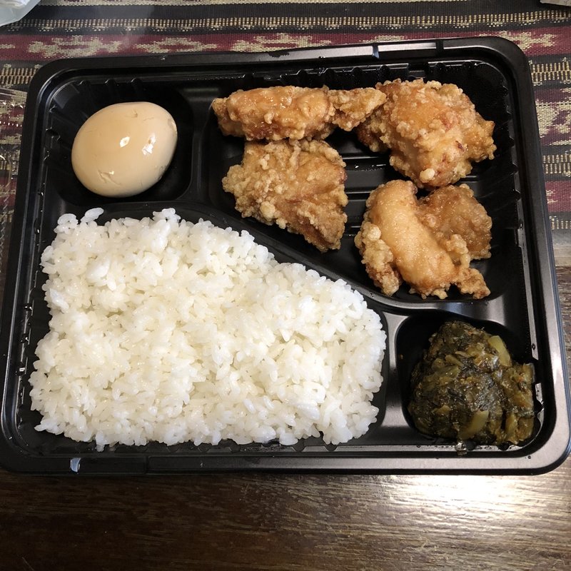 鶏の唐揚げ弁当(博多ラーメン 唐木屋 屋形原店)