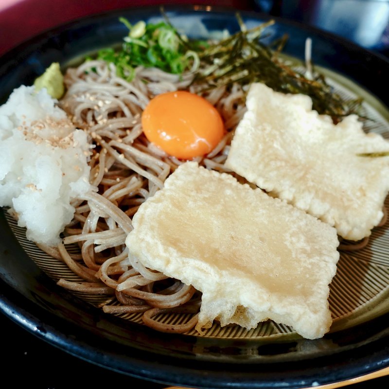 創作そば　揚げもちおろし(そば処 創庵)