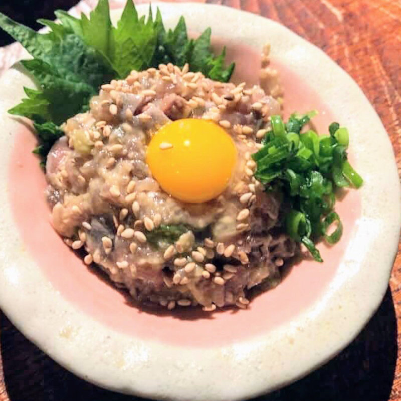 本日のなめろう(つねまつ久蔵商店)