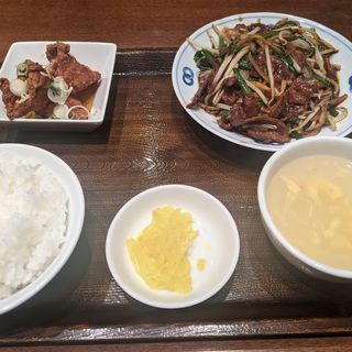 レバニラ炒め定食(富士力食堂　トレッサ横浜店)