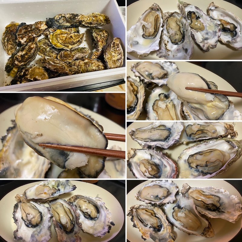 牡蠣焼き(自宅)