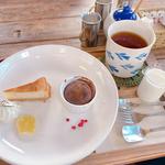 チーズケーキとフォンダンショコラ(prato cafe （プラートカフェ）)