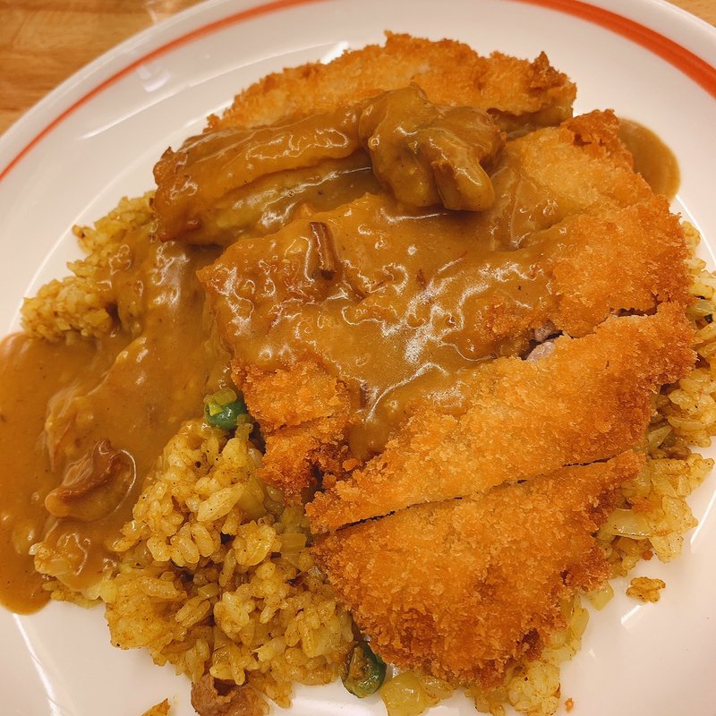 インデアンカレー(カツバージョン)(印度カレー 博多デイトス店)
