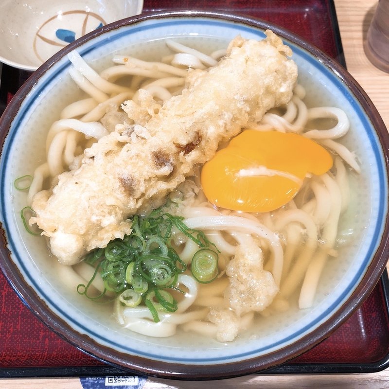ちくわ天玉うどん(おがわ屋)