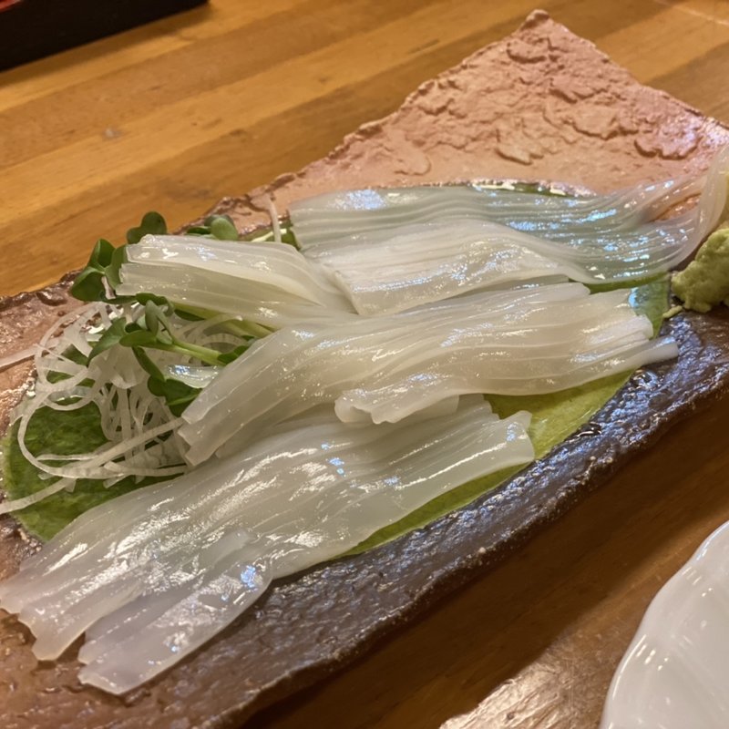 ヤリイカ刺し(西や)