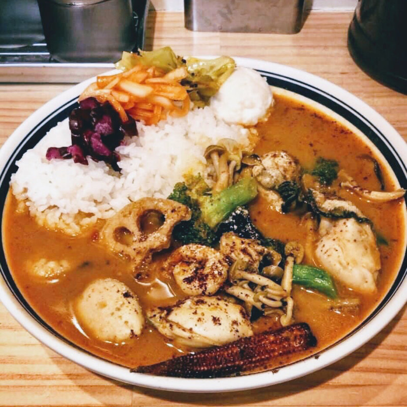 牡蠣野菜カレー（牡蠣・エビ・味玉追加）(カレーライス専門店 ブラザー)