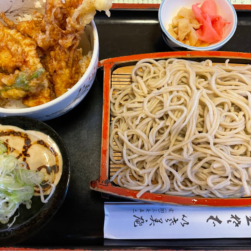 天丼セット　もりそば(いさ美庵 )