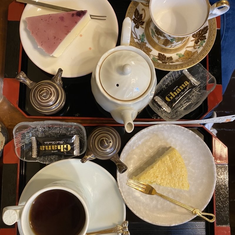 ケーキセット(くれない茶房)