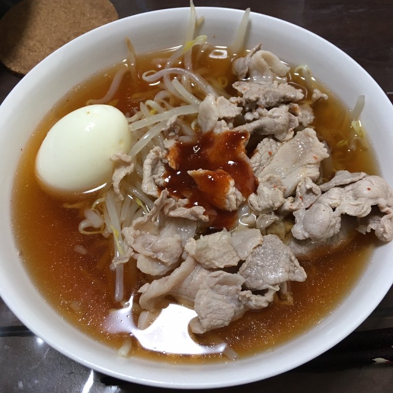 冷やしキムチ素麺(創作料理　我家)