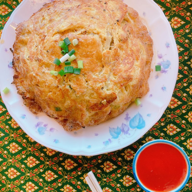 タイの卵焼きのせごはん(アゲインタイ家庭料理 )