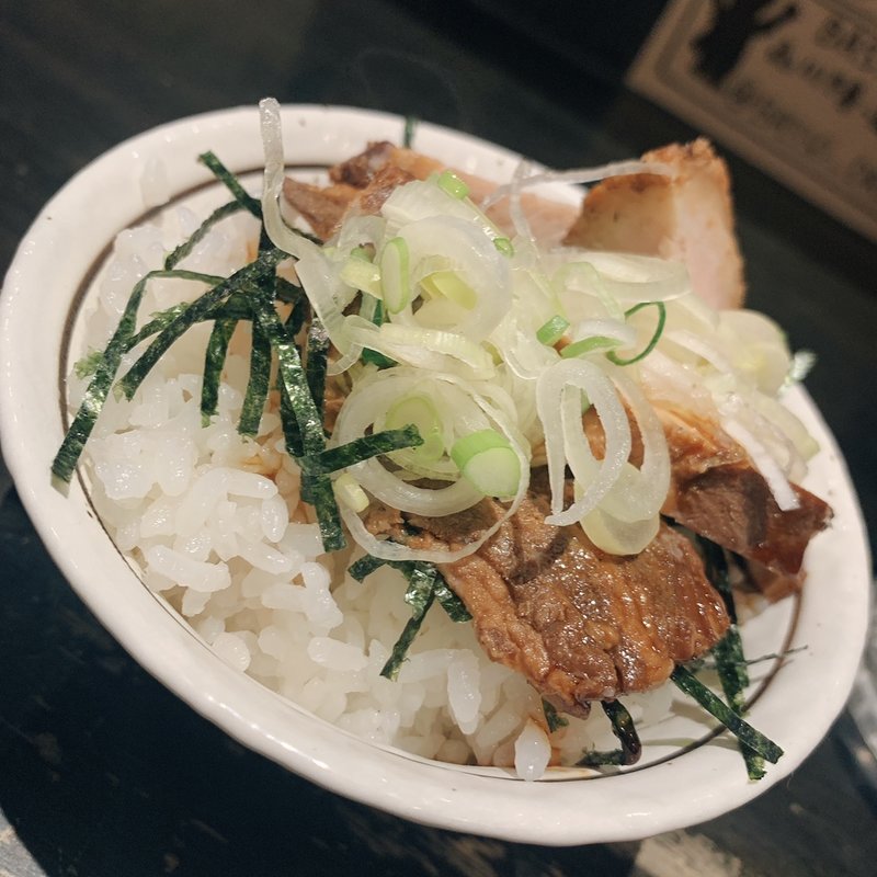 ミニ豚めし(中華そば しながわ)