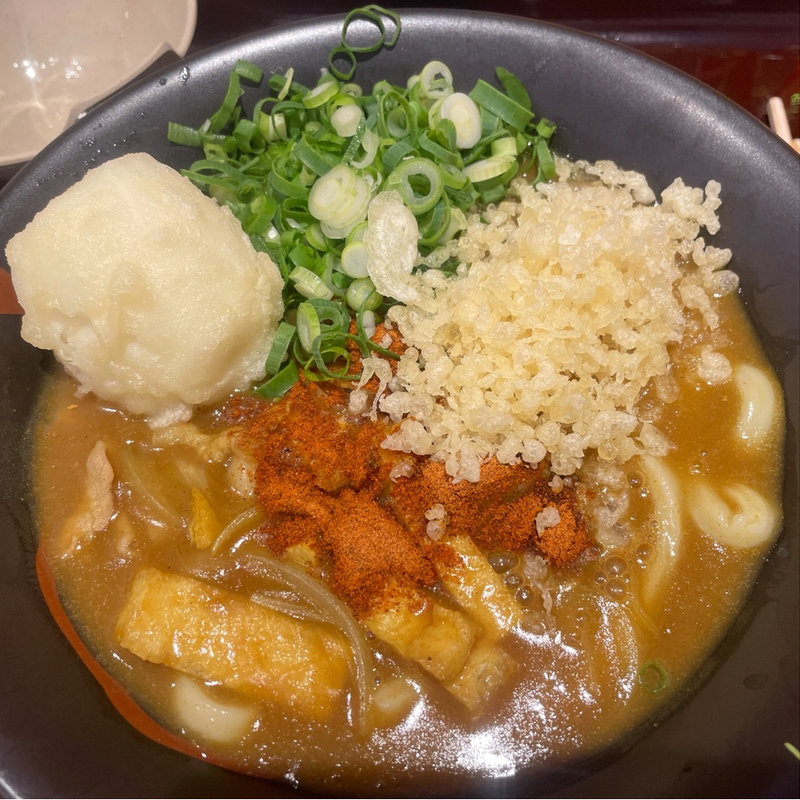 カレーうどん中サイズ　半熟卵天トッピング(純愛カレーうどんなでしこ~長女~)