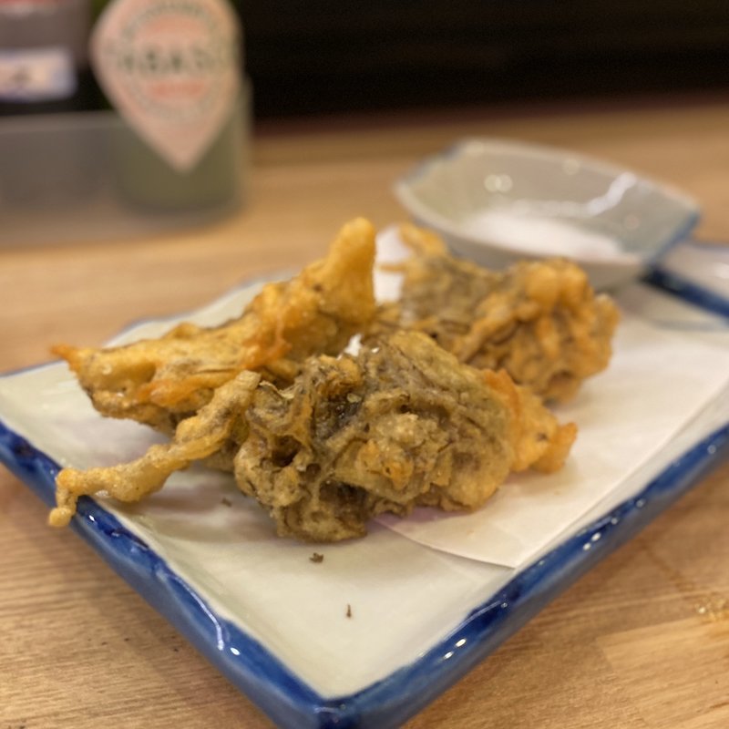 もずくの天ぷら(大衆酒場 クロコダイル)