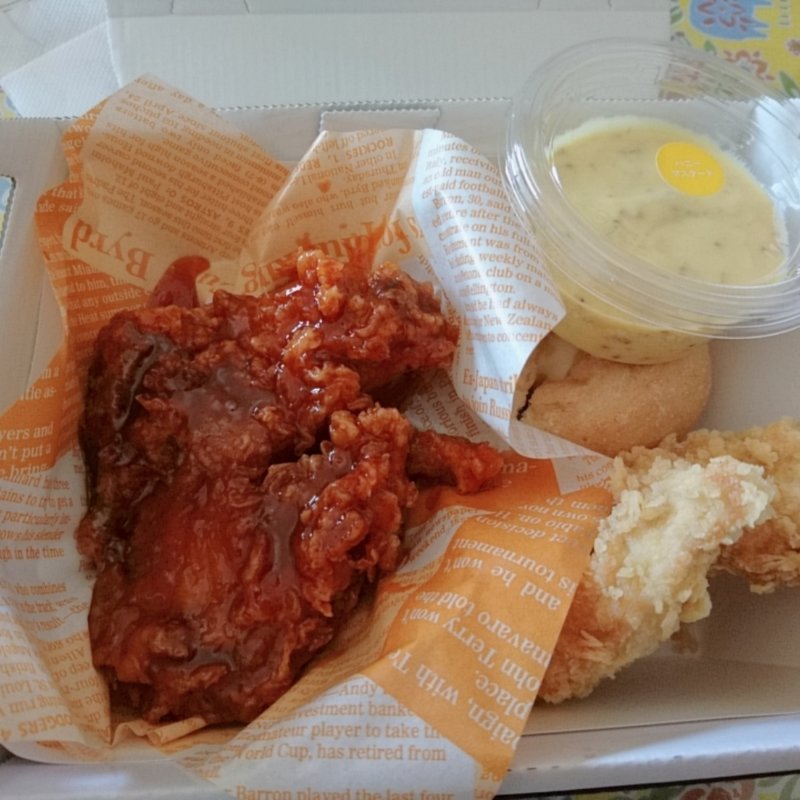 ヤンニョムチキンコンボ(bb.q OLIVE CHICKEN cafe 笹塚店)