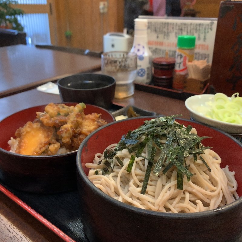 かき揚げ丼セット(そば八)