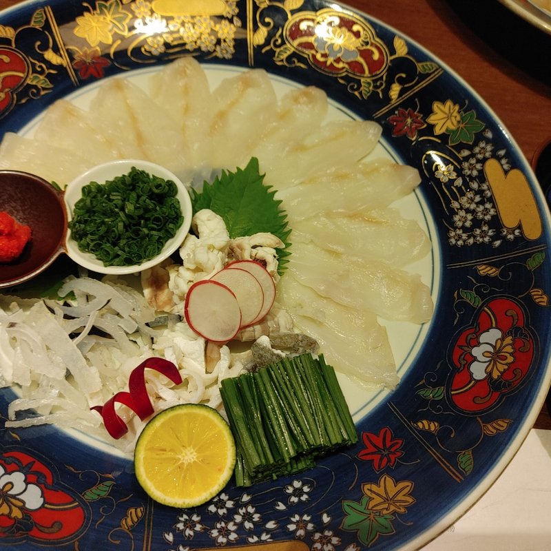 ふぐ刺し(上関芸陽 麻布十番店)