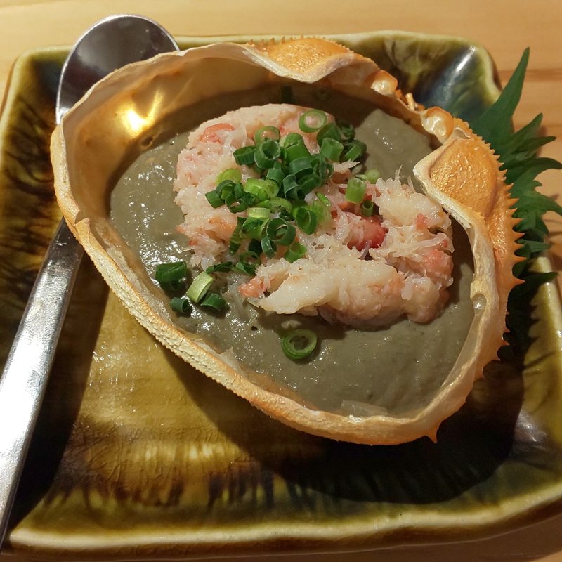 かに味噌甲羅焼き(一宮グルメ横丁)