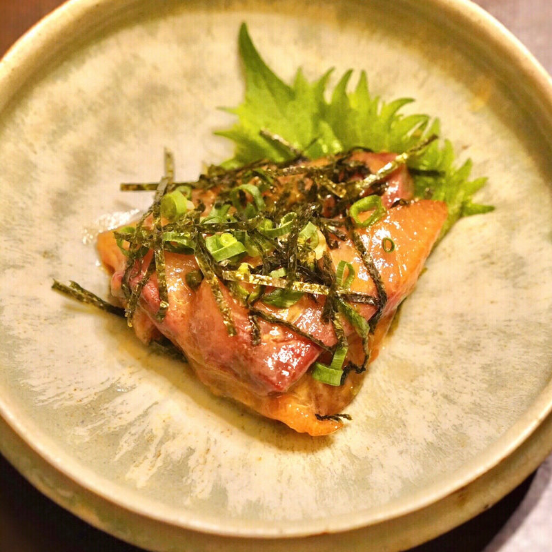 ごまカンパチ(博多ラーメン でぶちゃん 高田馬場本店)