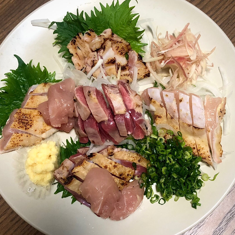 さつま地鶏の刺身盛り(さつまおごじょ )