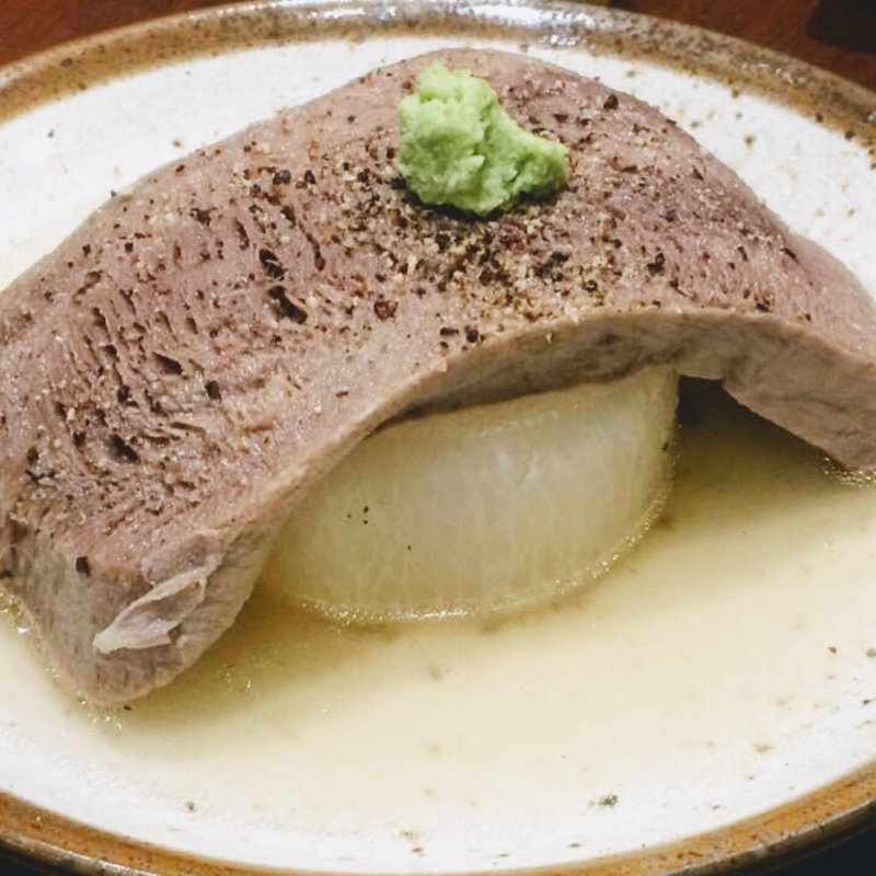 名物　茹でタン(大井町 牛タンいろ葉)
