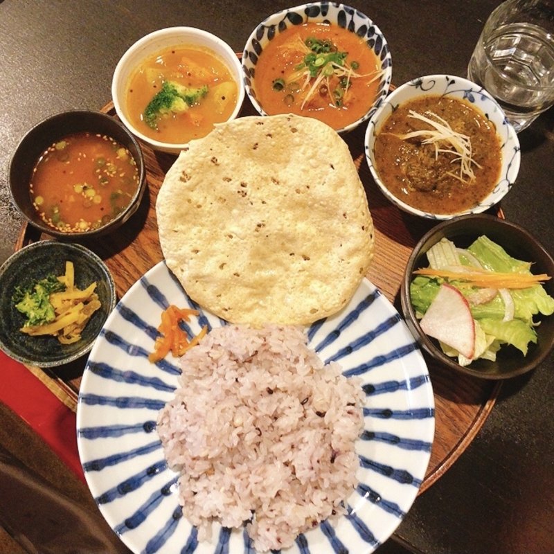 筑前インドスペシャル定食(月と亀)