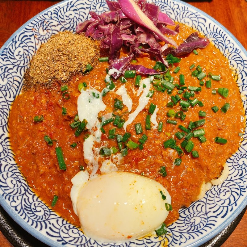 まぜそば(大衆スパイスカレー食堂 つもくりカレー)