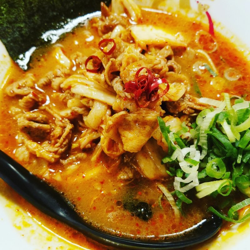 キムチ辛麺(らーめん二男坊 福岡パルコ店)