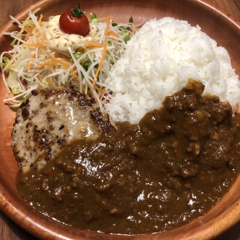 カリーバーグディッシュ(びっくりドンキー 日進竹の山店)