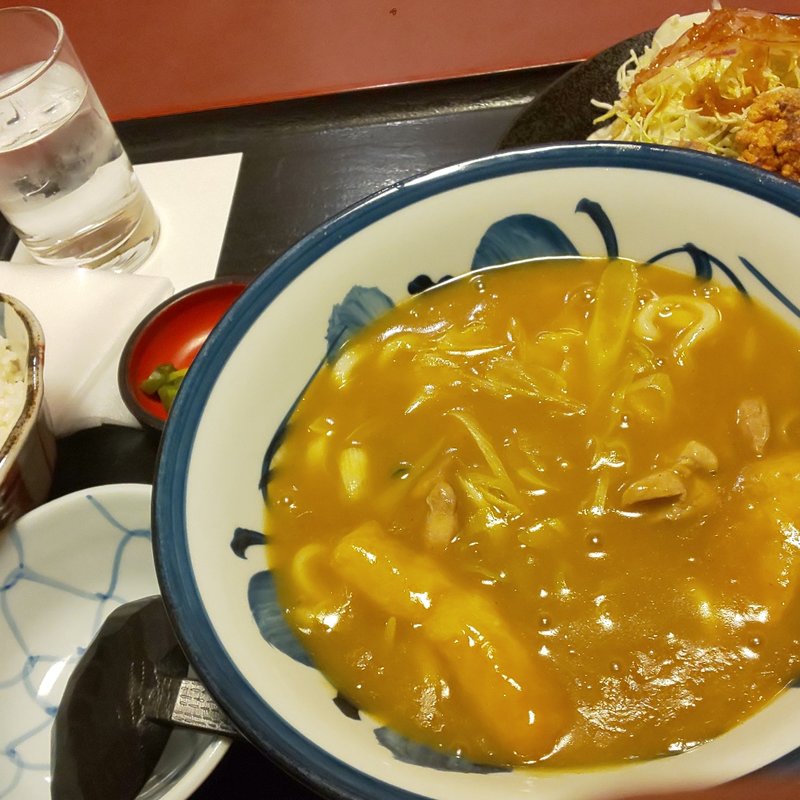 カレーと唐揚(やじろべえ 植田店)