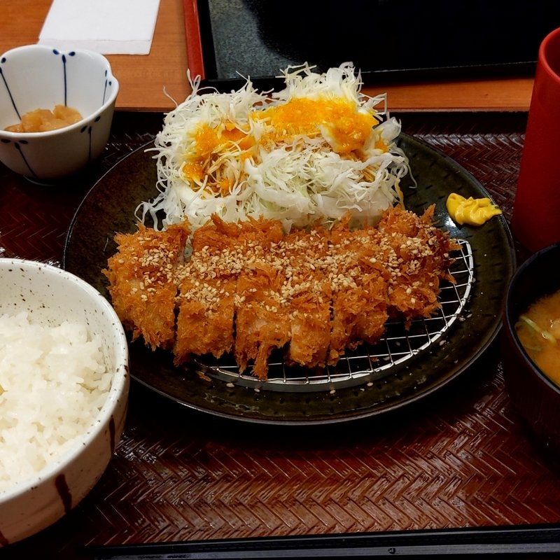 ロースカツ定食(かつや宮城石巻店)