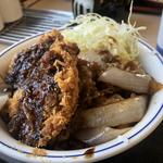 牛カツと牛焼肉の合い盛り(かつや 福井新保店 )