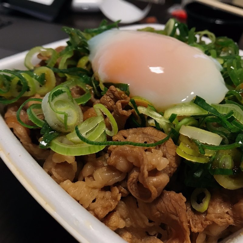 ねぎ玉牛丼(吉野家 金沢三馬店)