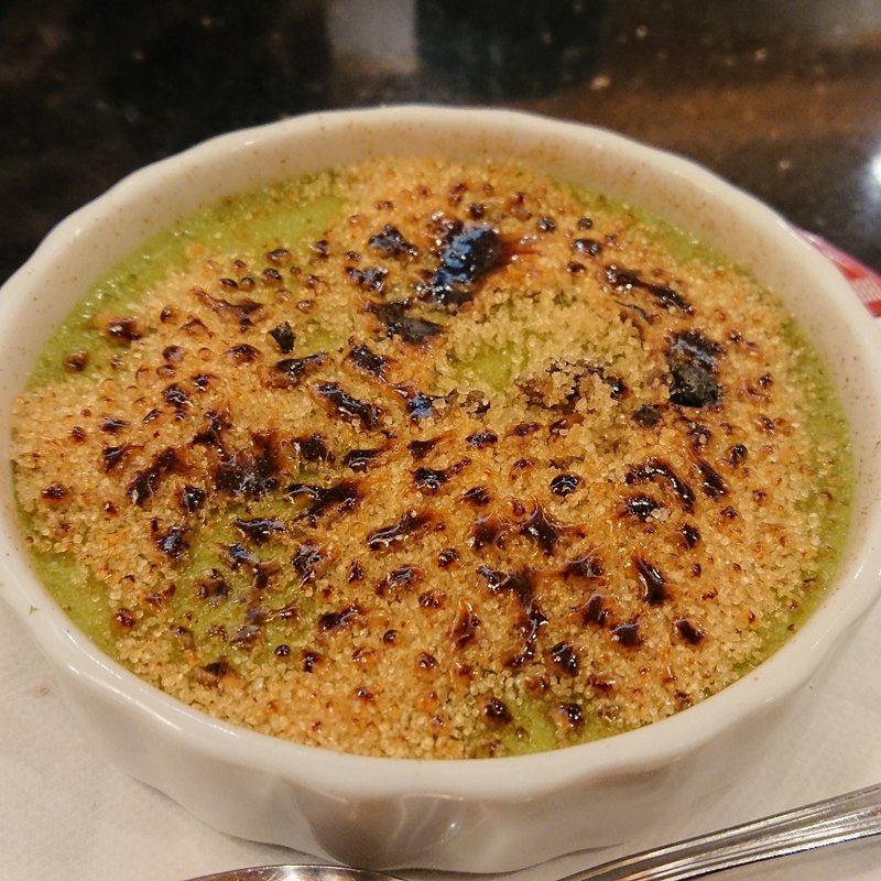 抹茶ブリュレ(すし銚子丸 横浜都筑店)