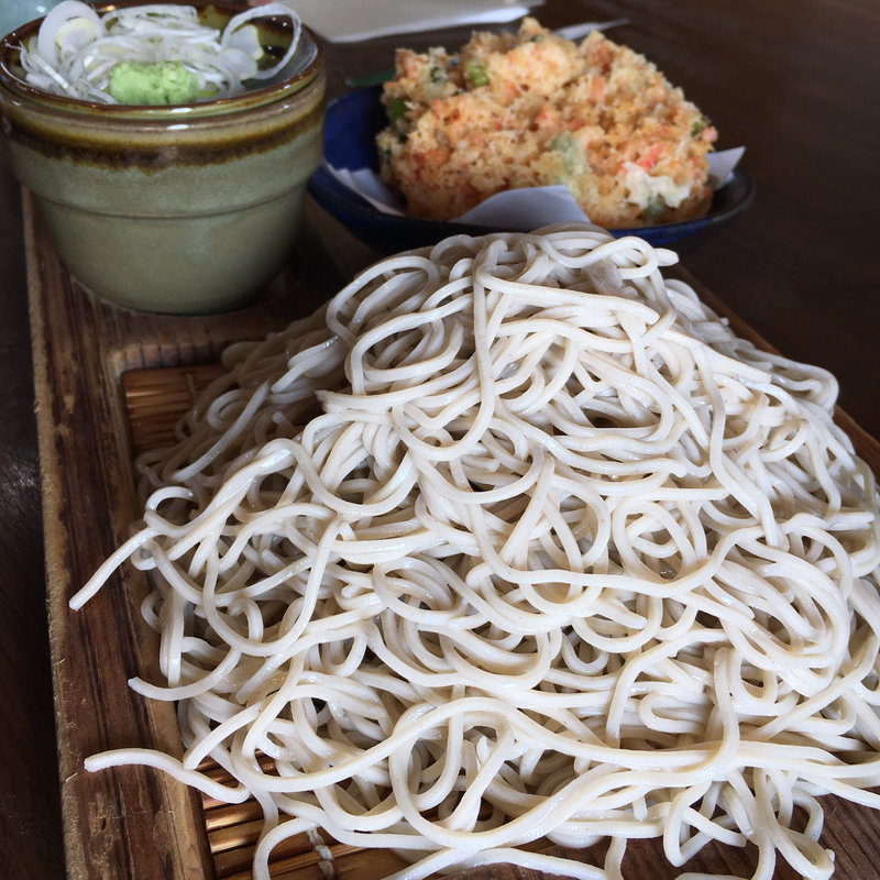 桜海老のかき揚げ天ぷらそば(味奈登庵 都筑佐江戸店)